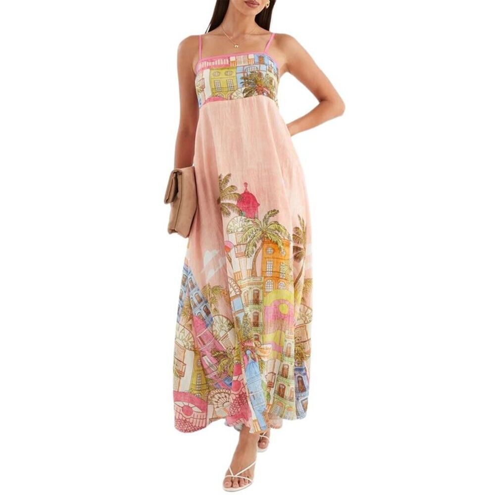 Oloey Womens  Printed Maxi Dress